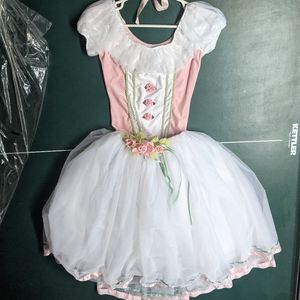 Pink and white ballet dress